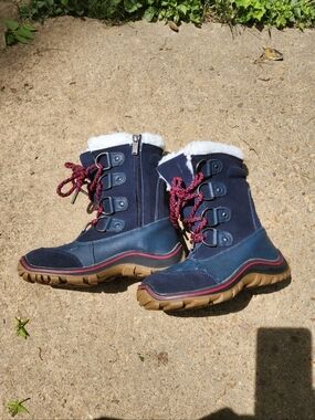Navy Pajar Canada Alina Snow Fur Lined Boots